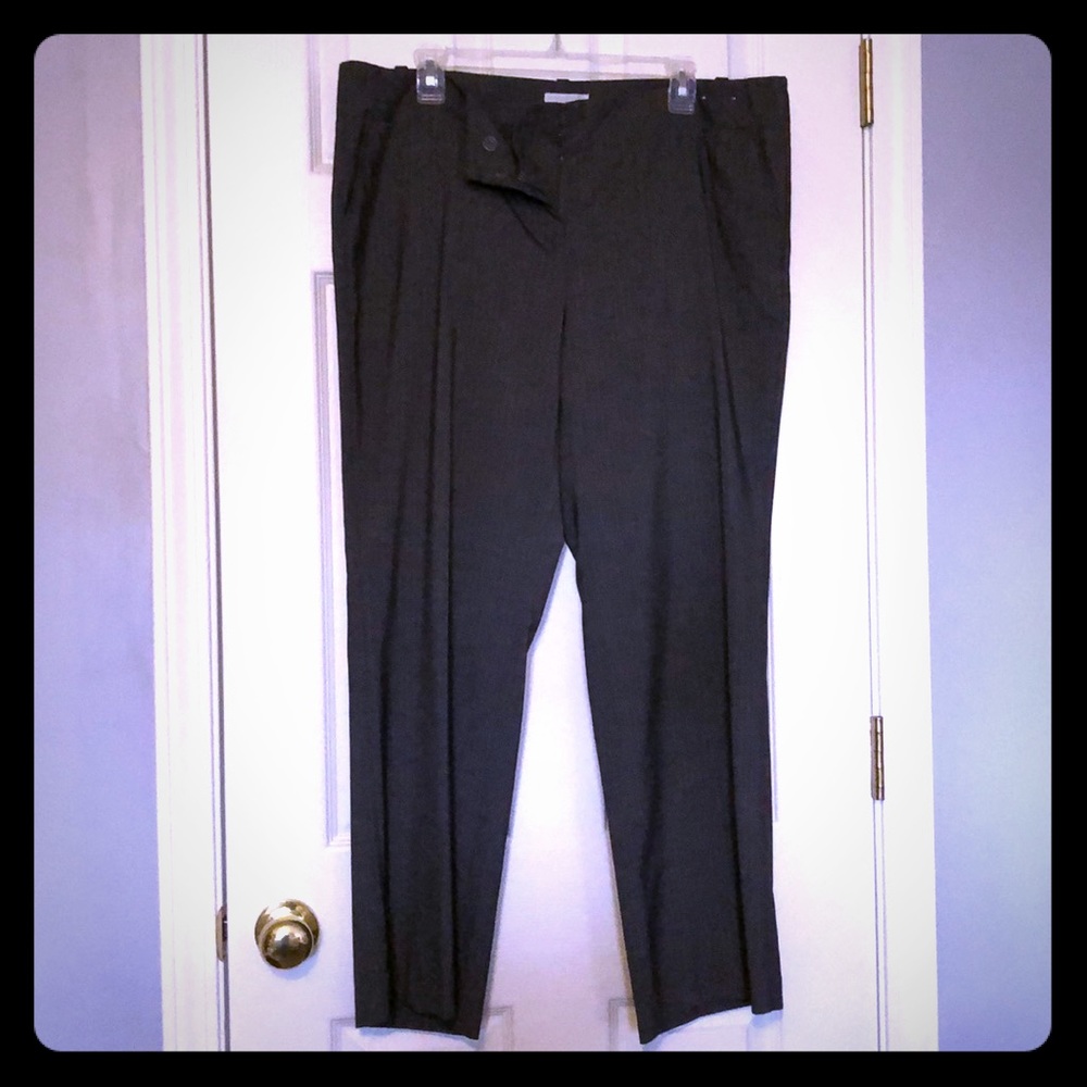Pinstriped dress slacks
